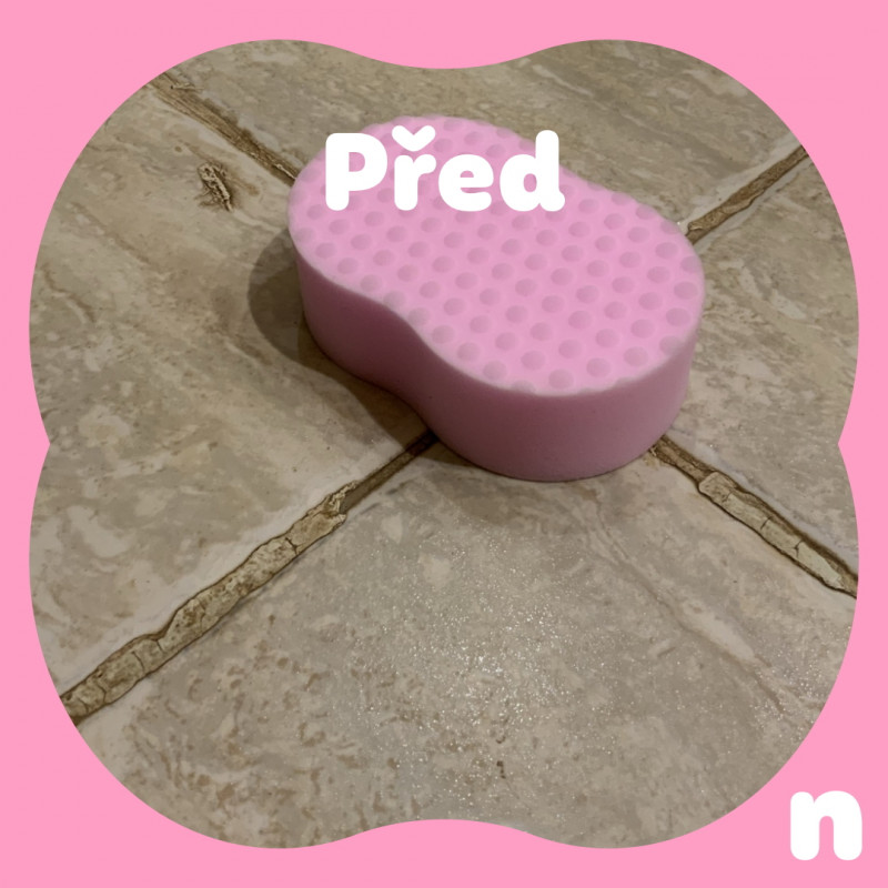 čištění spár s nano houbičkou - před