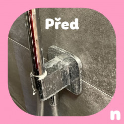 čištění koupelny nano houbičkou - před