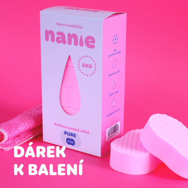 Nanohoubičky Nanie Pure 6ks + dárek
